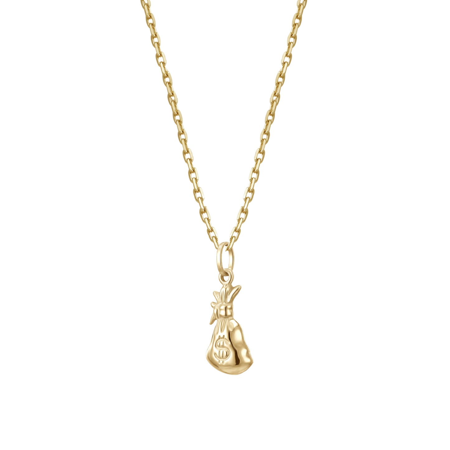 Money Bag Pendant | 18k Yellow Gold