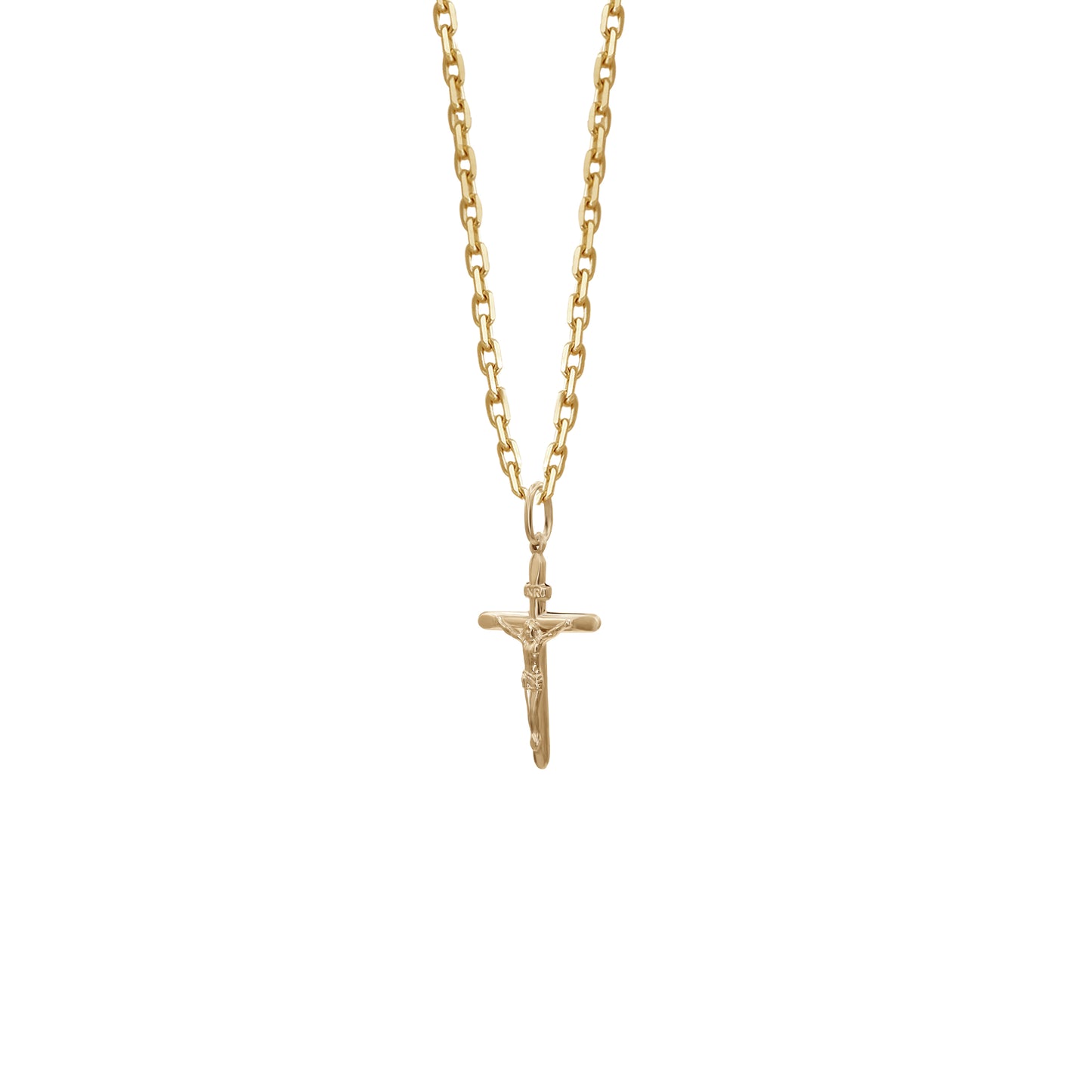 Petite Crucifix Pendant | 18k Yellow Gold