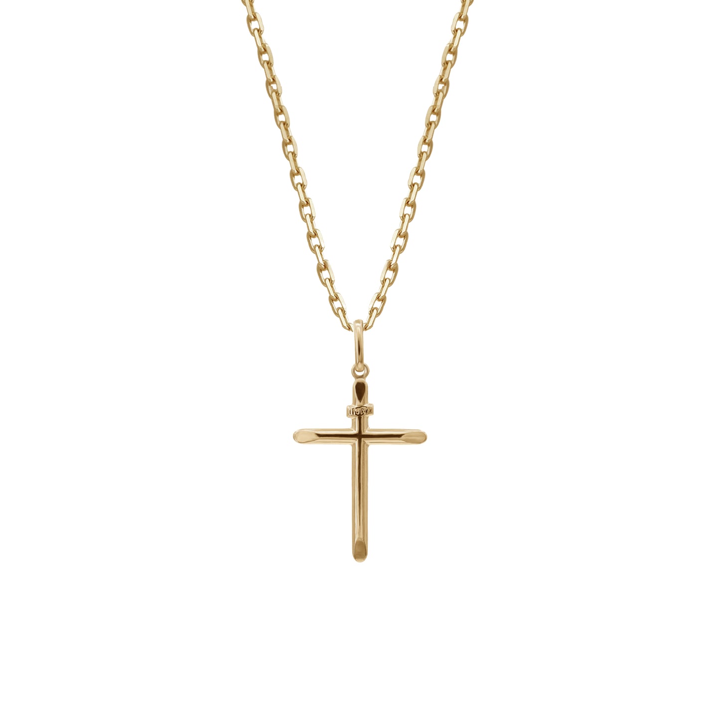 Simple Cross Pendant | 18k Yellow Gold