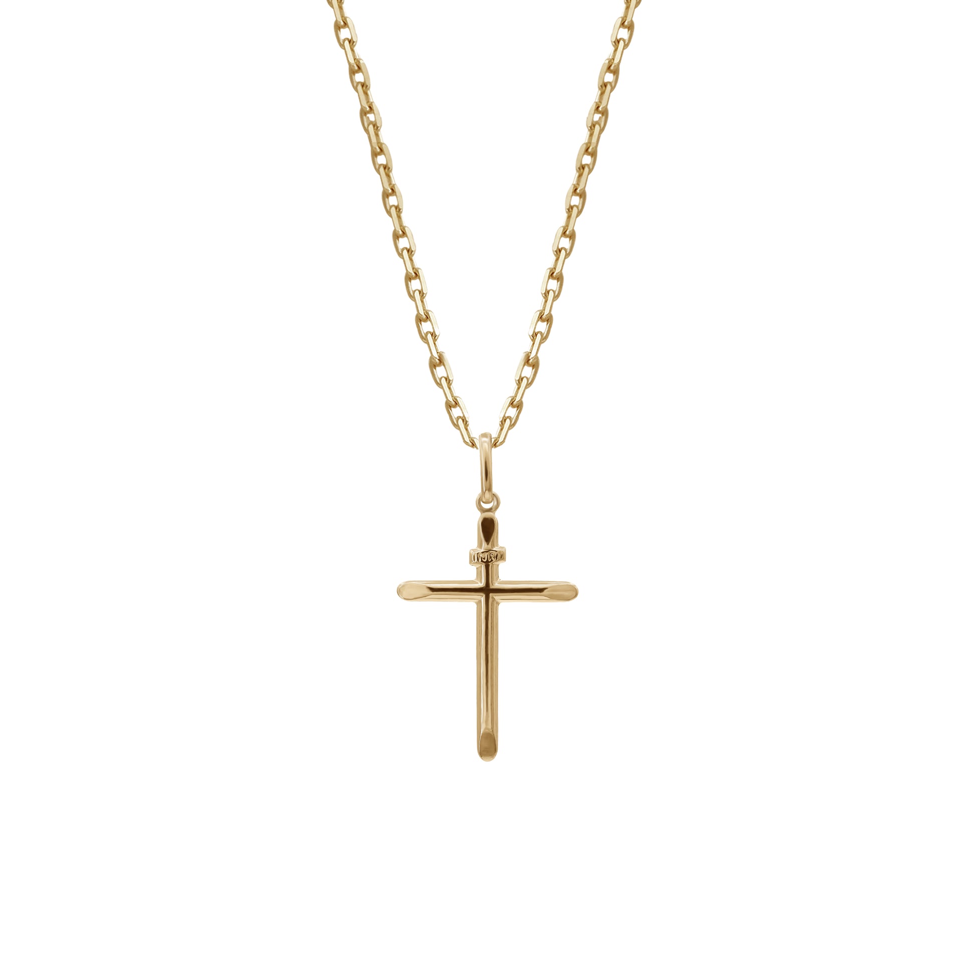 Simple Cross Pendant | 18k Yellow Gold
