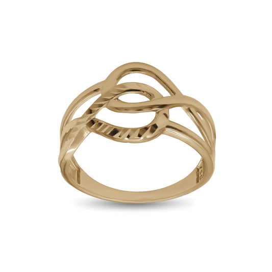 Interwoven Swirl Ring | 18k Yellow Gold