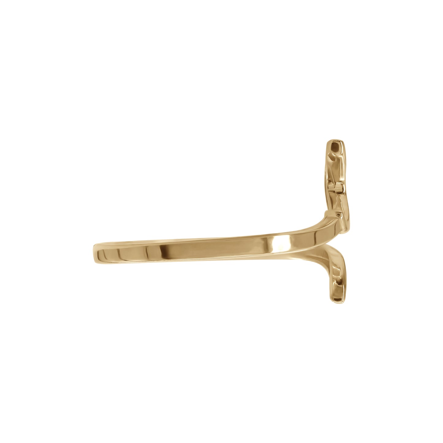 Letter Daal Ring | 18k Yellow Gold