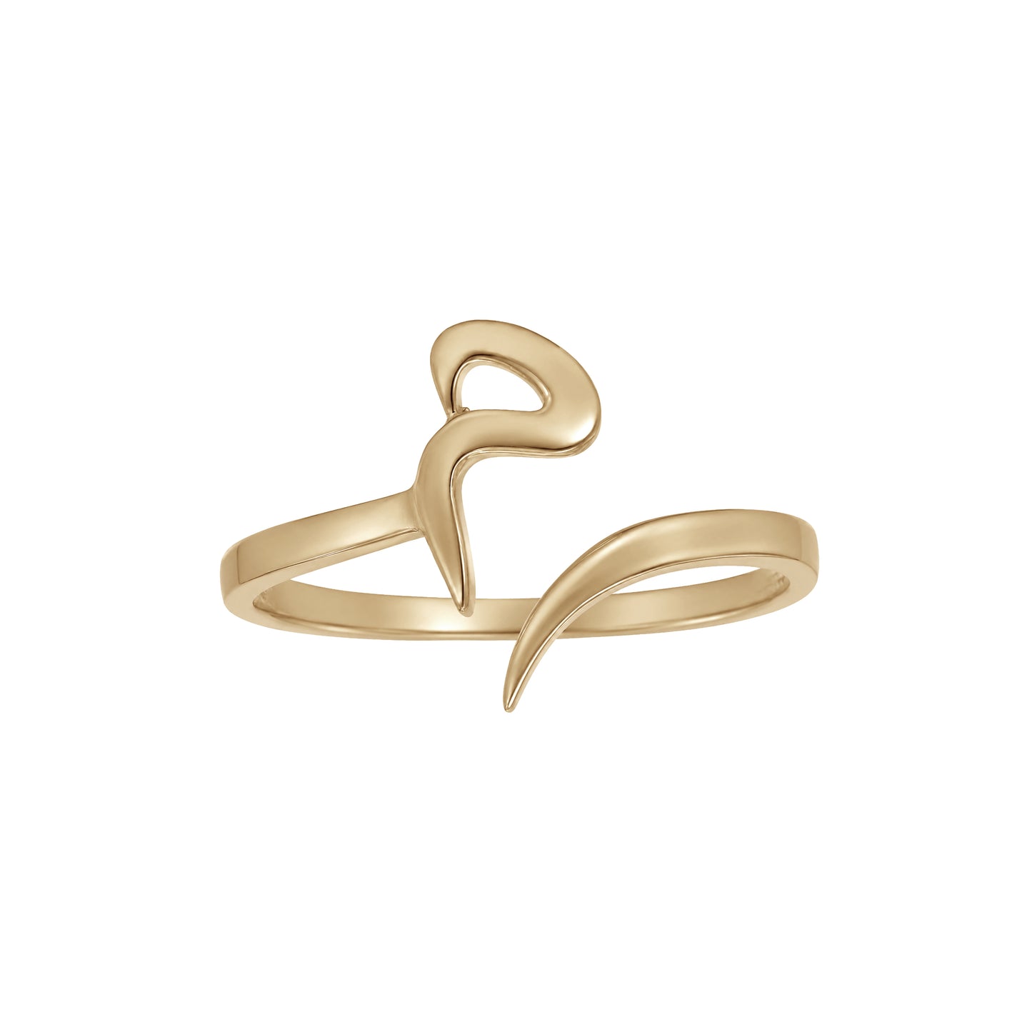 Letter Meem Ring | 18k Yellow Gold