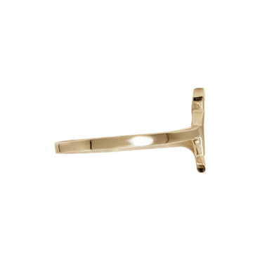 Letter Meem Ring | 18k Yellow Gold