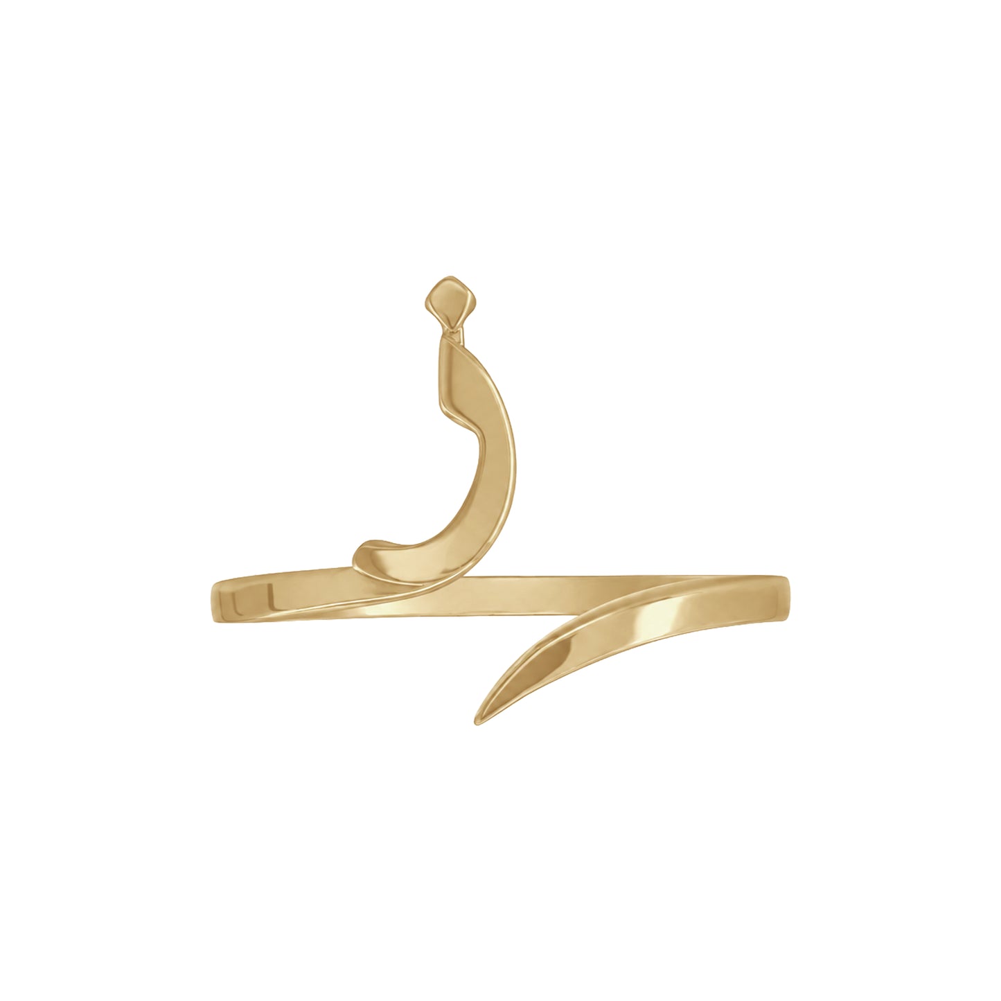 Letter Zay Ring | 18k Yellow Gold