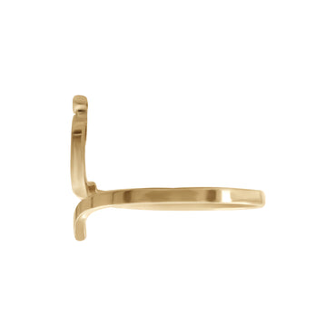 Letter Zay Ring | 18k Yellow Gold