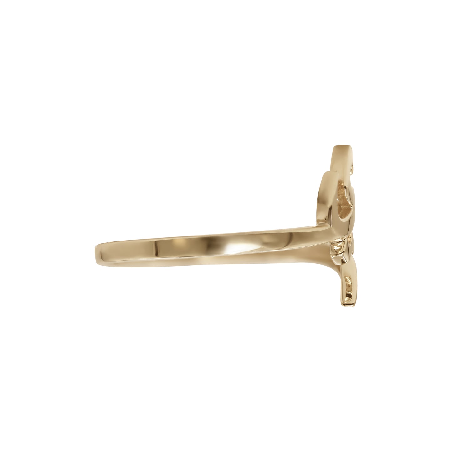 Letter Yaa Ring | 18k Yellow Gold