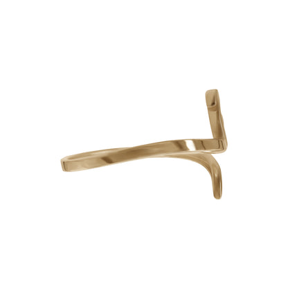 Letter Jeem Ring | 18k Yellow Gold