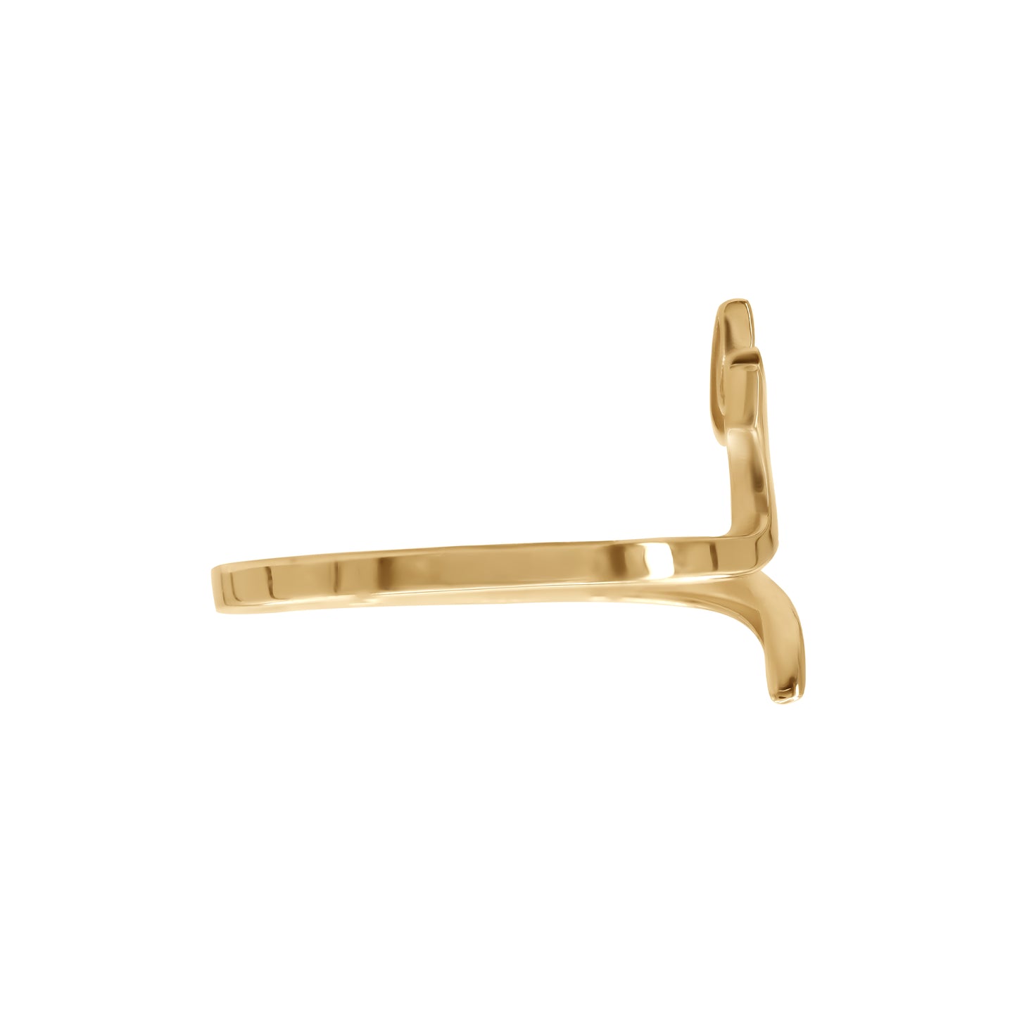 Letter Seen Ring | 18k Yellow Gold