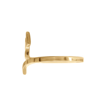 Letter Seen Ring | 18k Yellow Gold