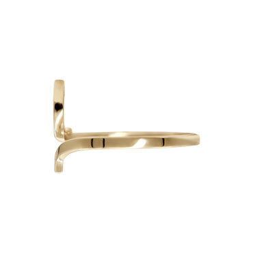 Letter Raa Ring | 18k Yellow Gold