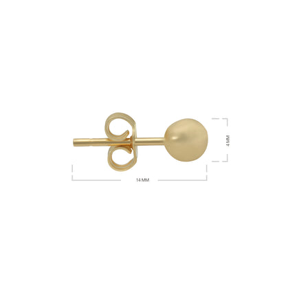 Round Stud Earrings - 18k Yellow Gold from Jamal Al Muhra