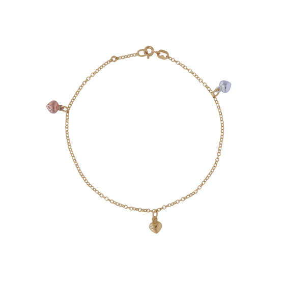 Heart Charm Chain Anklet
