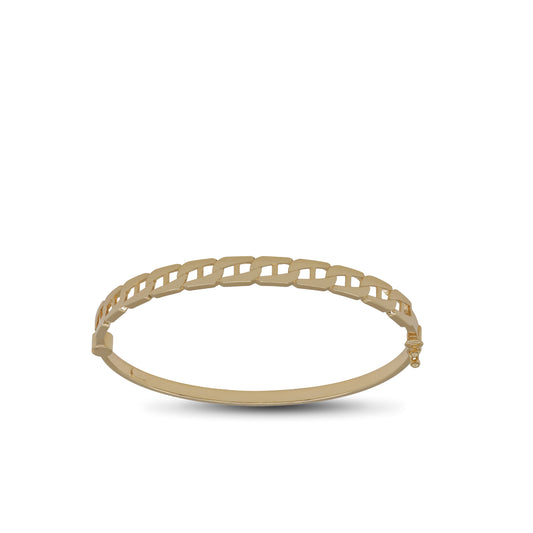 Chain Link Bangle – 18k Yellow Gold | Jamal Al Muhra