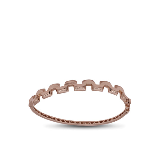 Zigzag Bangle – 18k Yellow Gold Jamal Al Muhra