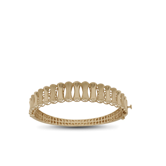 Cutout Drops Bangle – 18k Yellow Gold | Jamal Al Muhra