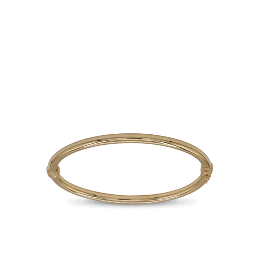 Classic Plain Bangle – 18k Yellow Gold | Jamal Al Muhra