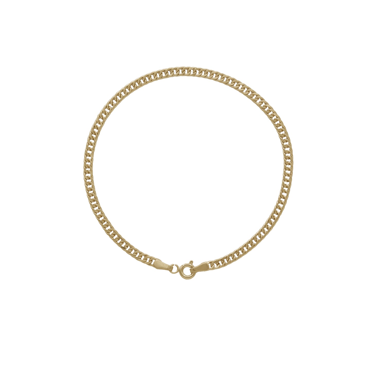 Classic Curb Chain Bracelet – 18k Yellow Gold | Jamal Al Muhra
