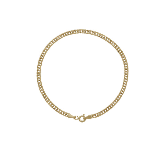 Classic Curb Chain Bracelet – 18k Yellow Gold | Jamal Al Muhra
