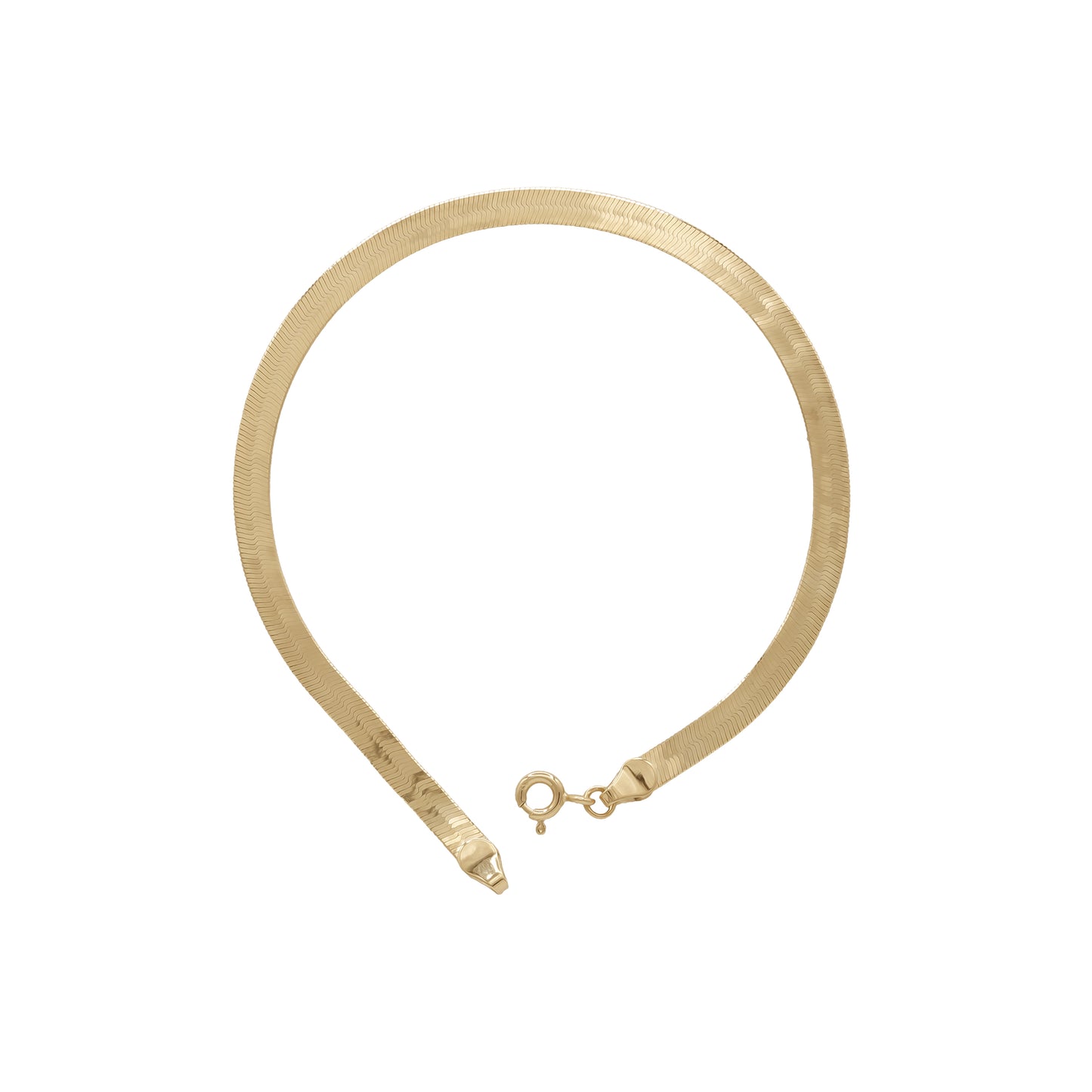 Classic Herringbone Bracelet – 18k Yellow Gold | Jamal Al Muhra