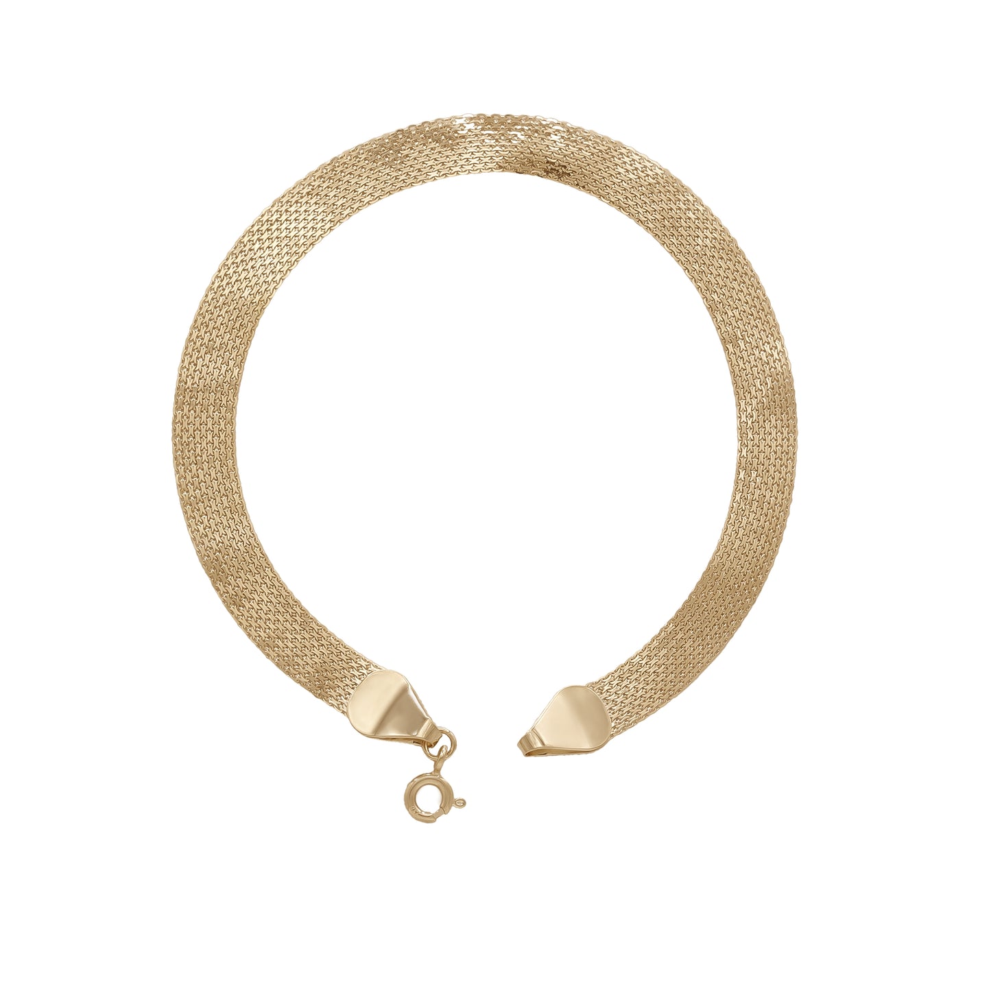 Textured Mesh Bracelet – 18k Yellow Gold | Jamal Al Muhra