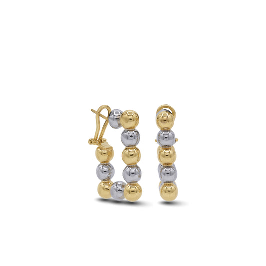 18k Gold Open Teardrop Drop Earrings | Elegant Classic Design | Jamal Al Muhra