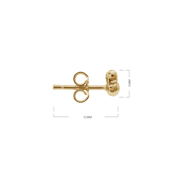 Butterfly Stud Earrings | 18k Yellow Gold