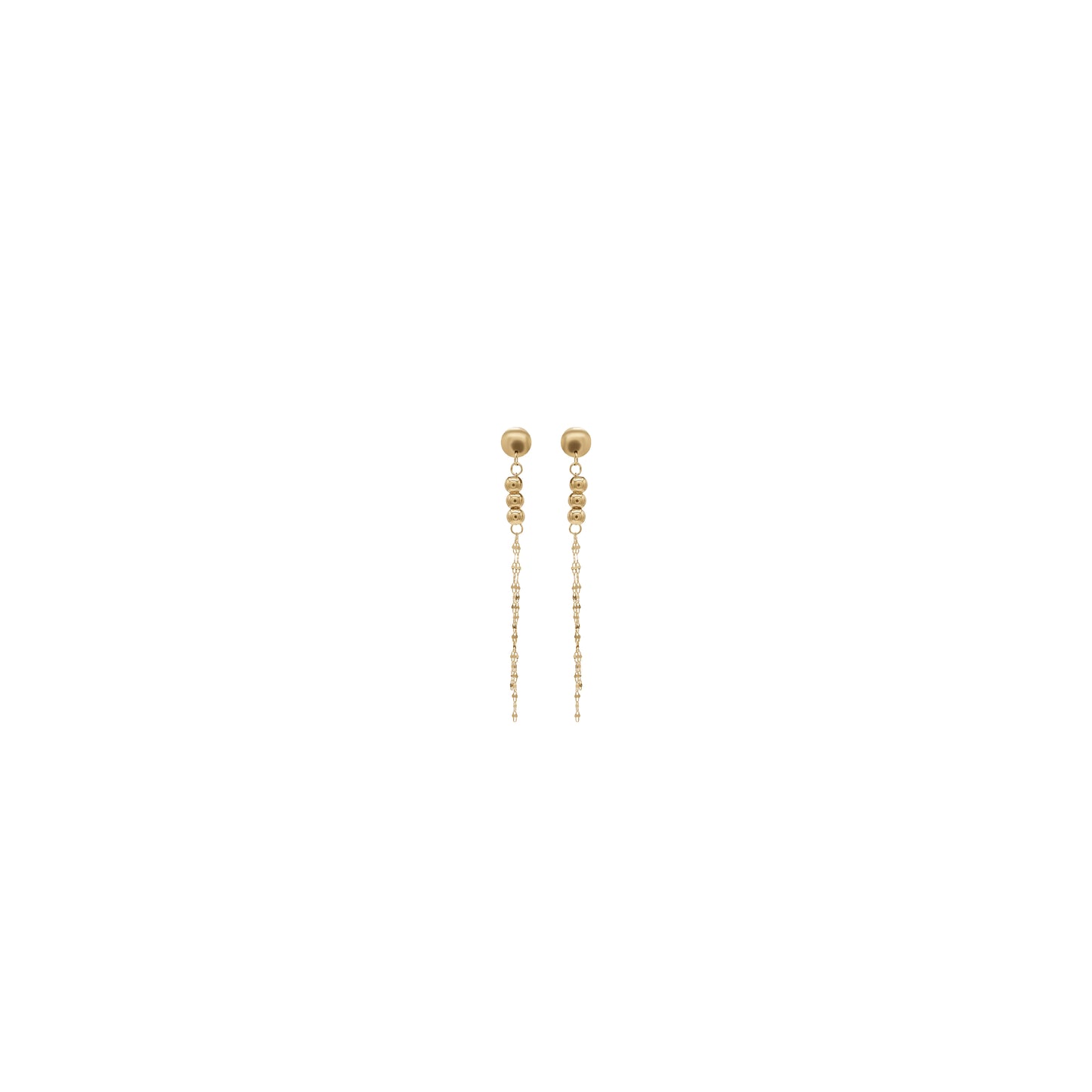 Gold Chain Jewelry Set with Heart Detail – Necklace, Bracelet & Earrings