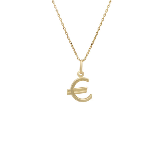 Euro Pendant - 18k Yellow Gold from Jamal Al Muhra