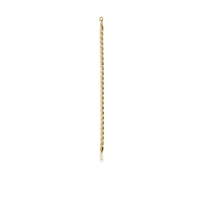 Oval Link Chain Bracelet – Adjustable 18k Yellow Gold | Jamal Al Muhra