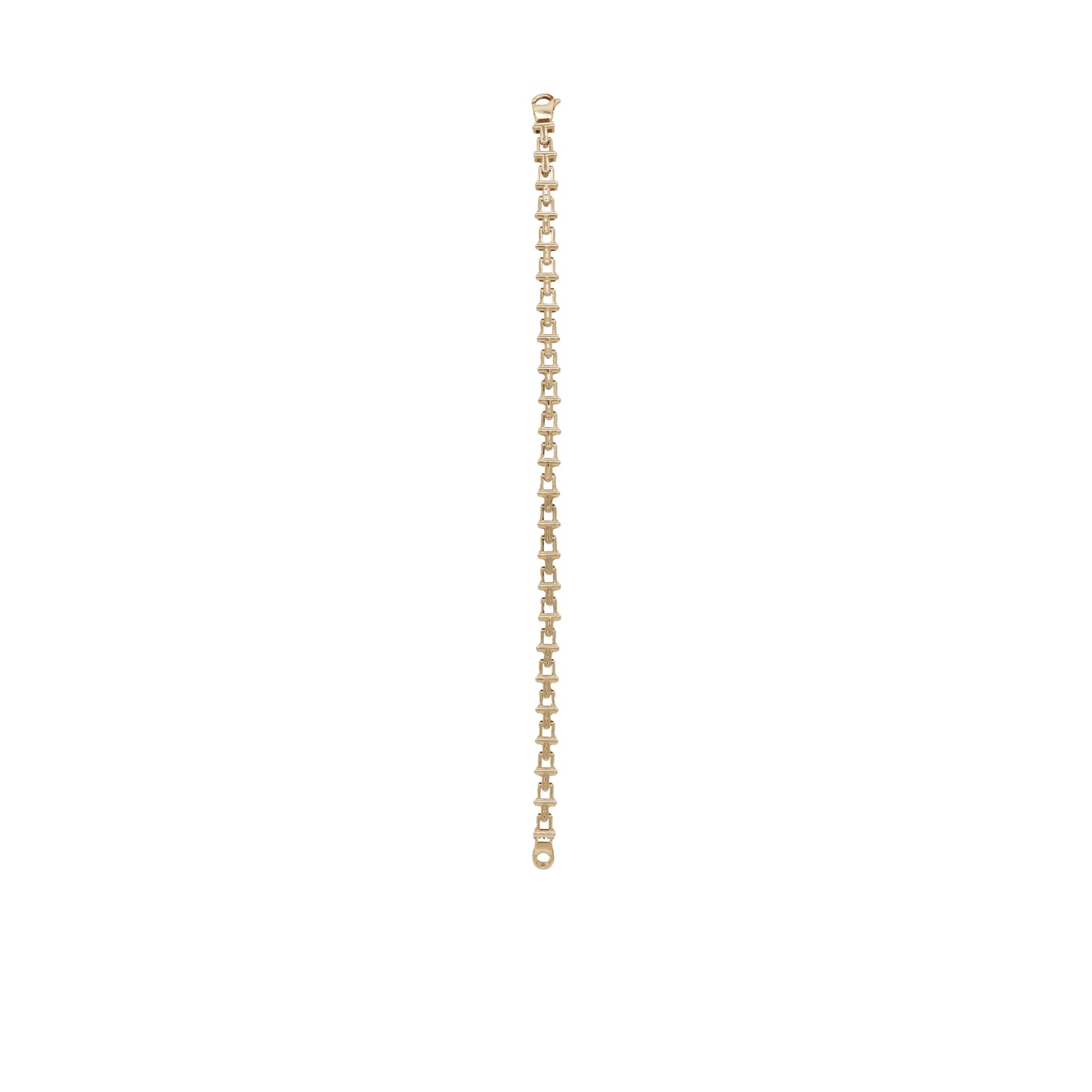 Geometric Ladder-Link Bracelet – 18k Yellow Gold | Jamal Al Muhra