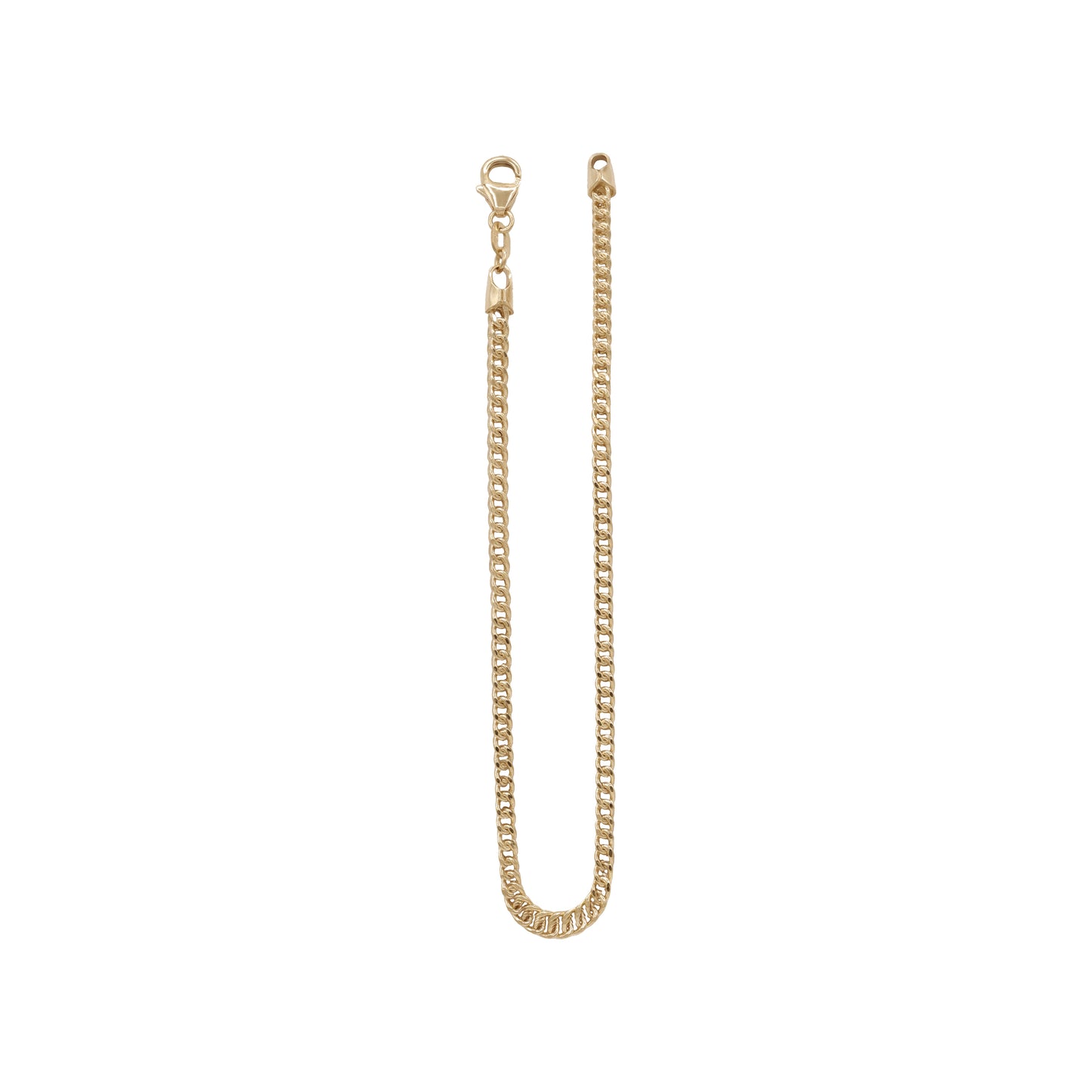 Elegant Classic Curb Bracelet – 18k Yellow Gold | Jamal Al Muhra