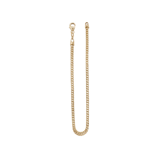 Elegant Classic Curb Bracelet – 18k Yellow Gold | Jamal Al Muhra