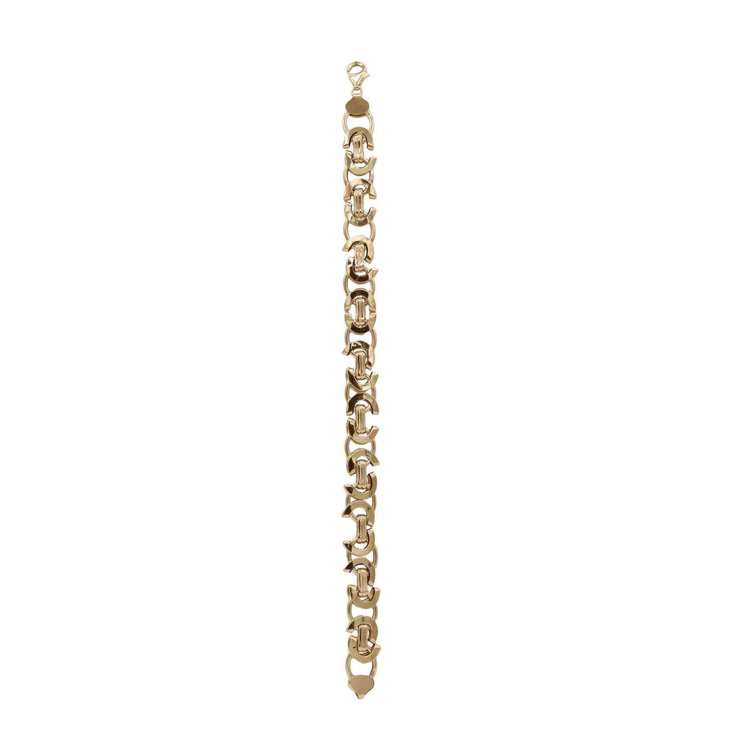 Geometric Link Bracelet – 18k Yellow Gold | Jamal Al Muhra