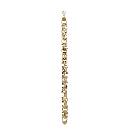 Geometric Link Bracelet – 18k Yellow Gold | Jamal Al Muhra