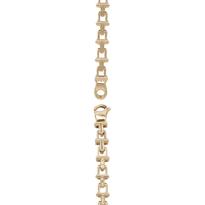 Geometric Ladder-Link Bracelet – 18k Yellow Gold | Jamal Al Muhra