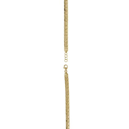 Flat Link Chain Bracelet – Adjustable 18k Yellow Gold | Jamal Al Muhra