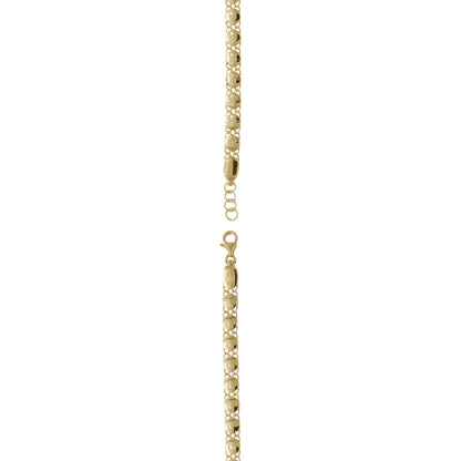 Oval Link Chain Bracelet – Adjustable 18k Yellow Gold | Jamal Al Muhra