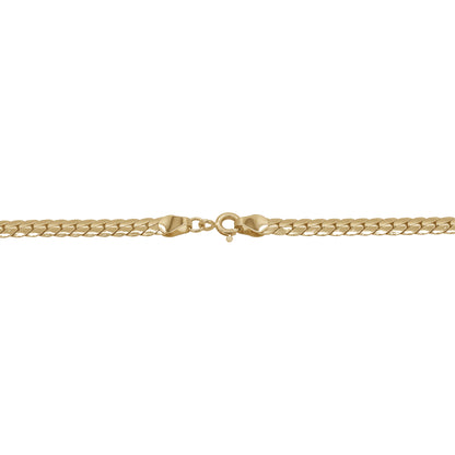 18k Gold Flat Link Chain 5.6g | Elegant Everyday Necklace | Jamal Al Muhra