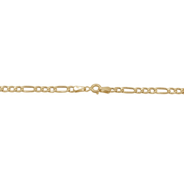 18k Gold Figaro Chain | Classic Linked Statement | Jamal Al Muhra