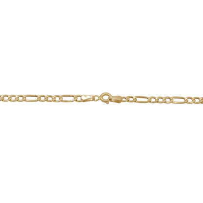 18k Gold Figaro Chain Necklace | Classic Linked Statement | Jamal Al Muhra