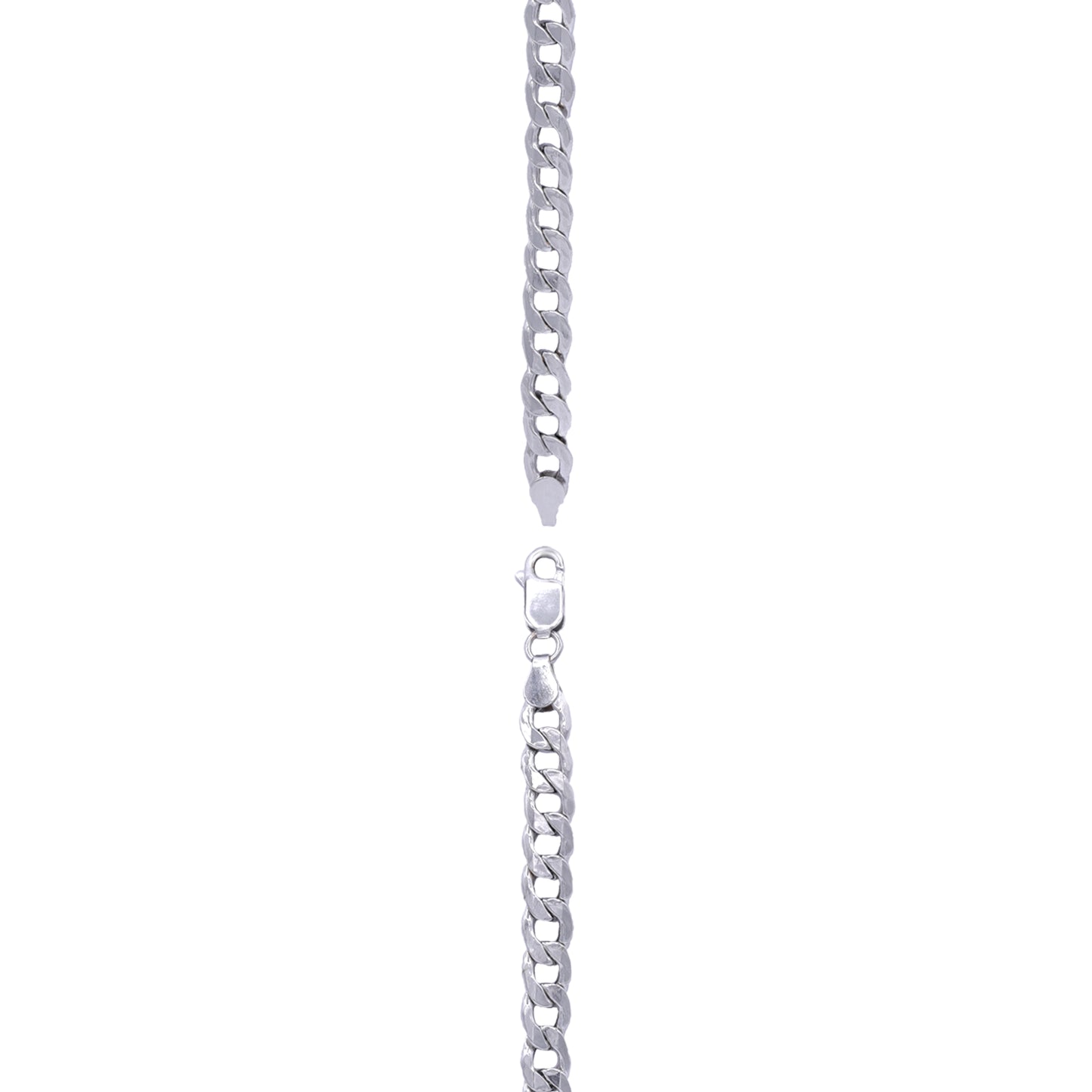 Curb Chain Bracelet – 18k White Gold | Jamal Al Muhra