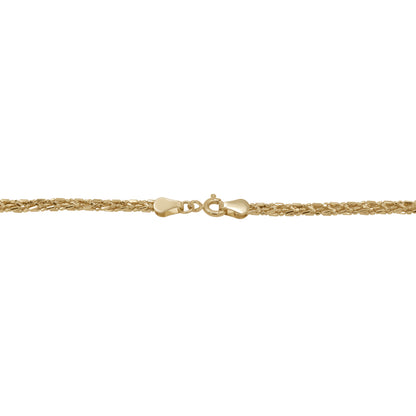 18k Gold Braided Chain 8.8g | Luxury Gold Necklace | Jamal Al Muhra