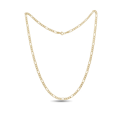 18k Gold Figaro Chain Necklace | Classic Linked Statement | Jamal Al Muhra