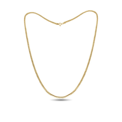 18k Gold Rope Chain Necklace | Textured Twist Design | Jamal Al Muhra