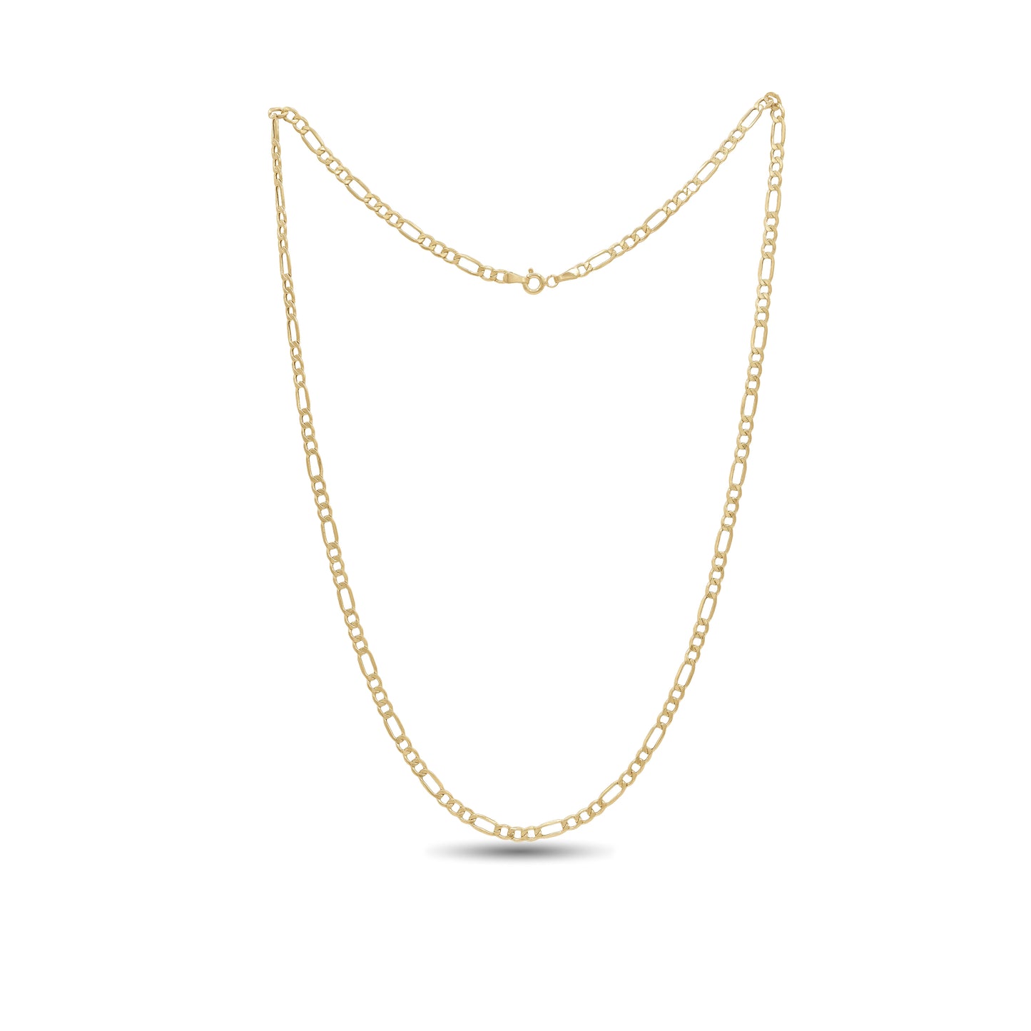 18k Gold Figaro Link Chain Necklace | Everyday Statement | Jamal Al Muhra
