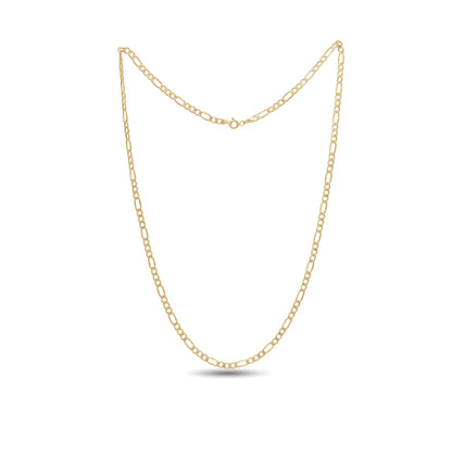 18k Gold Figaro Link Chain Necklace | Everyday Statement | Jamal Al Muhra