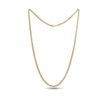 18k Gold Classic Rolo Chain Necklace | Versatile Unisex Design | Jamal Al Muhra
