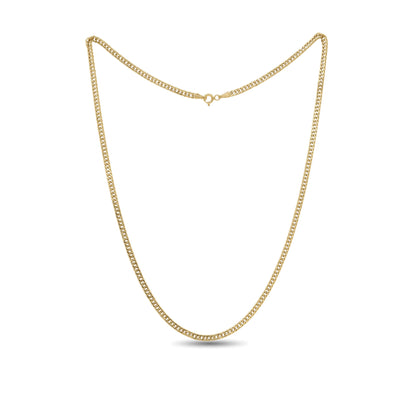 18k Gold Curb Chain Necklace | Bold Classic Statement | Jamal Al Muhra