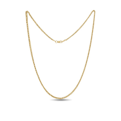 18k Gold Rope Chain Necklace 4g | Elegant Daily Wear Chain | Jamal Al Muhra